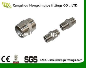 China 2 Niple Hexagonal 3/8 Macho x 3/8 Macho 304 Acero Inoxidable Conexión de tubería roscada NPT proveedor