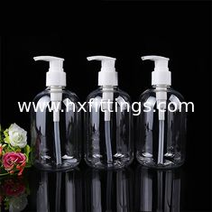 China botella de PET transparente de plástico serigrafiado de 300 ml con bomba proveedor