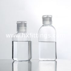 China Material de plástico y PET Botella de plástico transparente con tapa con tapa proveedor