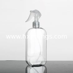 China Botella de bomba de loción para lavado de manos y champú de plástico PET transparente de 500 ml vacía proveedor