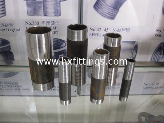 black steel pipe nipples, BSPT/DIN/ASTM