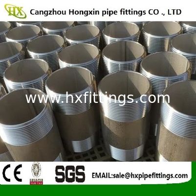 1/4-4stainless steel threaded pipe nipples running nipple with NPT/BSP thread
