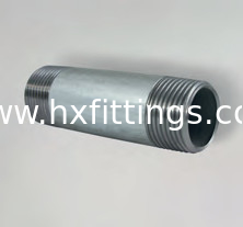 Tubo de acero al carbono de pezón de barril de pezones con BSP NPT de hilo masculino galvanizado pezones de tubería de forja proveedor
