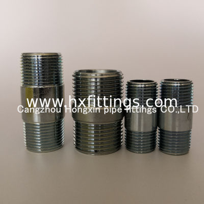 Nipples de tubería de acero sin costura galvanizado ASTM A733 con rosca NPT 1/8-12, tipo barril proveedor