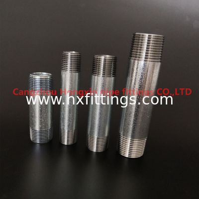 ASTM A53 Tubo de acero NPT de hilo de acero con pezón galvanizado en caliente proveedor