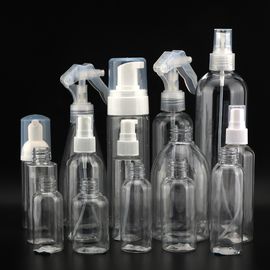 Por mayor 40ml 50ml 60ml 70ml 100ml 200ml 250ml 300ml 400ml 500ml botella de alcohol para mascotas desinfectante de gel botella de spray plástico proveedor