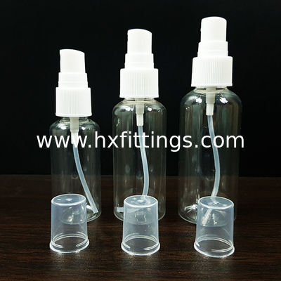 Botella de 50 ml con atomizador de plástico PET de 1 oz y 60 ml con tapa abatible para desinfectante de manos proveedor