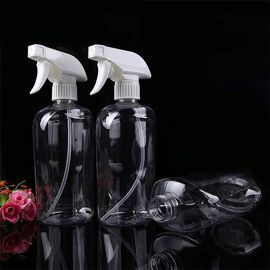 Botella de bomba de loción para lavado de manos y champú de plástico PET transparente de 500 ml vacía proveedor