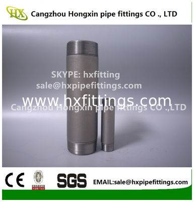 Steel pipe nipple,galvanized pipe nipple ，BSP NPT steel nipple HIGH QUATITY